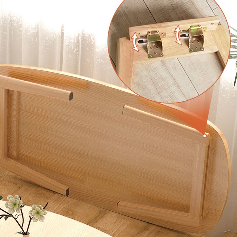 16"H Contemporary Coffee Table Folding Wooden Coffee Cocktail Table