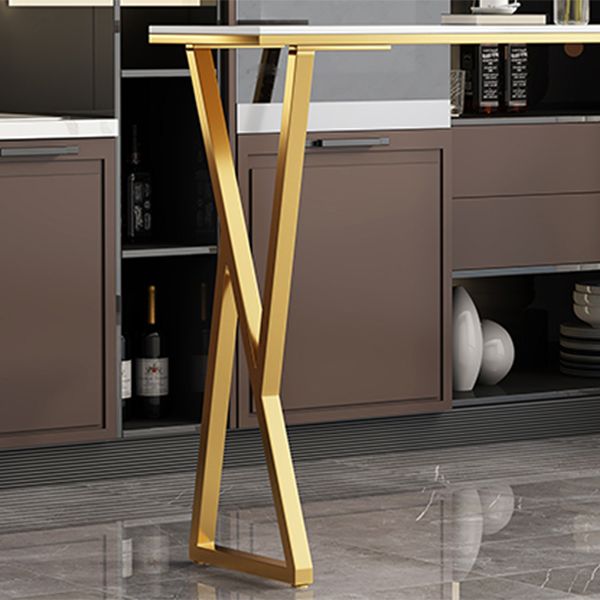 Glam 1/2/4/7 Pieces Sintered Stone Bar Table Set Rectangular Counter Set for Dining Room