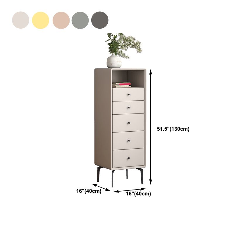 Lingerie Chest Metal Legs Contemporary Chest with Drawers for Bedroom