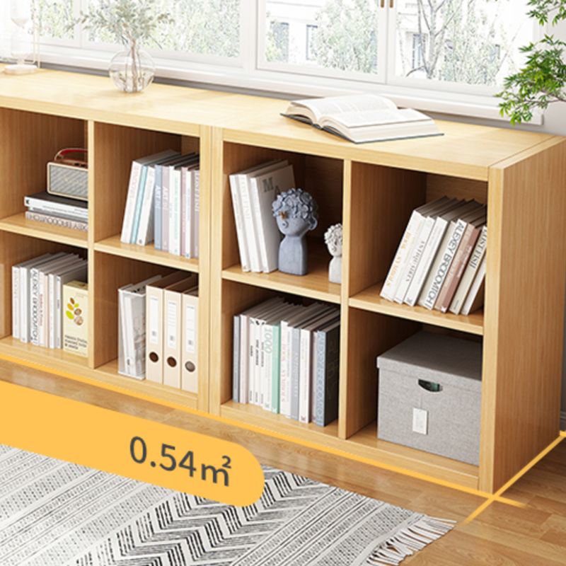 Standard Contemporary Bookcase Engineered Wood Closed Back Bookshelf