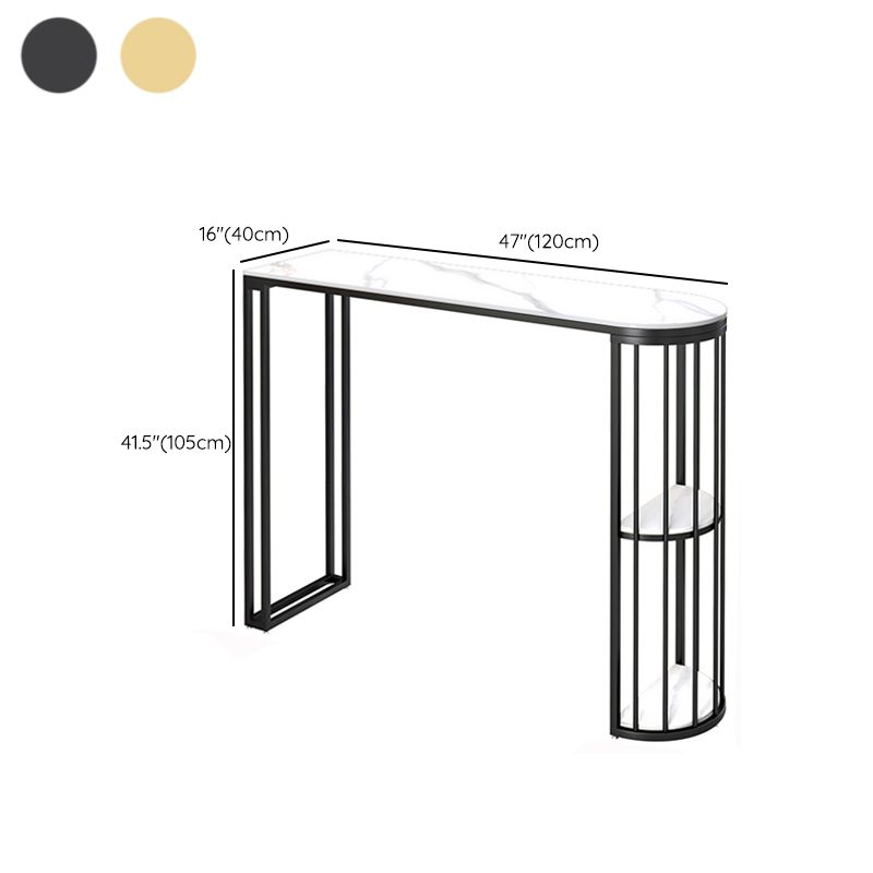 1/3 Pieces Modern Bar Table Set Stone Counter Table with Stools for Kitchen