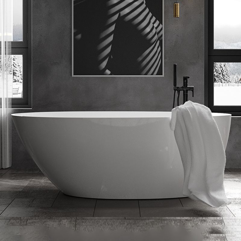 Freestanding Soaking Bathtub Antique Finish Back to Wall Bath Tub