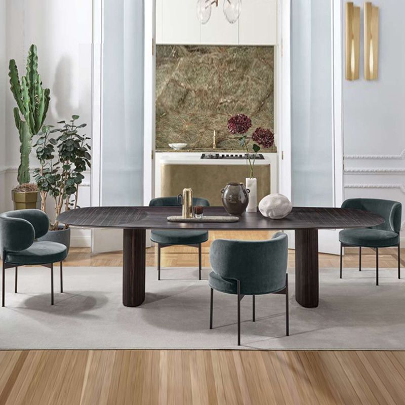 Modern Style Velvet Side Chair Arm Metal Side Chair for Home Use