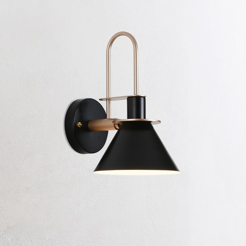 1 testa Macaron Iron Wall Sconce Plampshade Lampade per camera da letto