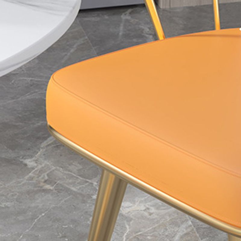 Dining Room Upholstered Chair Home Faux Leather Slat Back Dining Chair