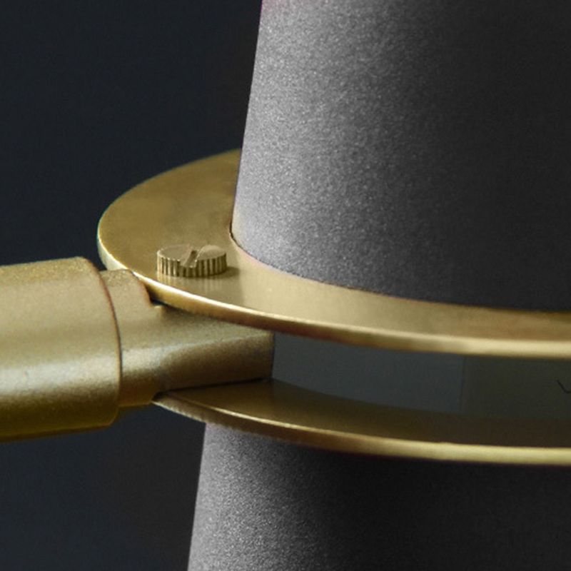 Illuminazione a parete svasata in metallo contemporaneo 1 lampada montata a parete per la testa