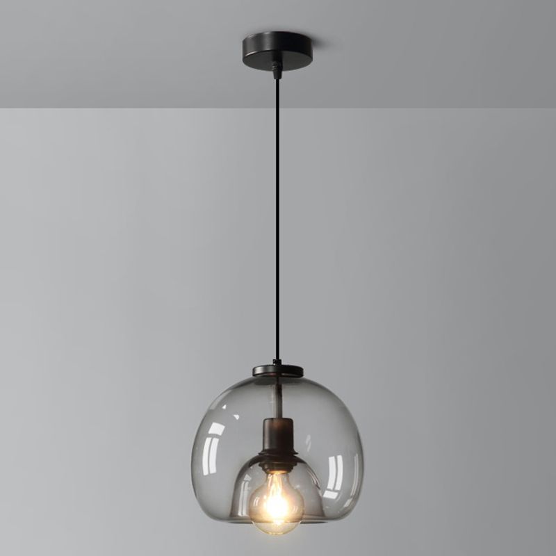Estilo moderno de forma esférica iluminación colgante de vidrio Luz para dormitorio