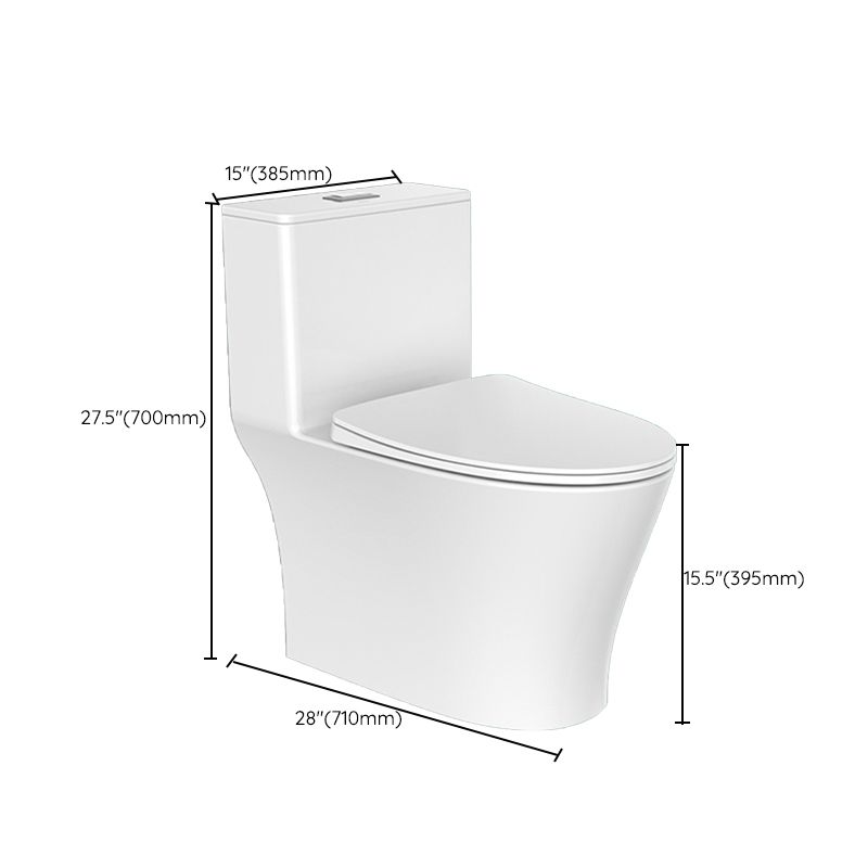 Modern Floor Mounted Toilet Slow Close Seat Included Toilet Bowl for Bathroom