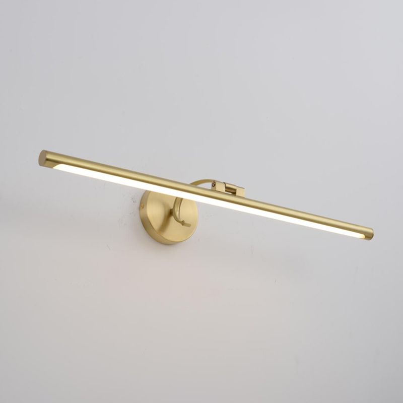 Lampada vanità vanità in rame in stile nordico con tonalità acrilica per camera da letto