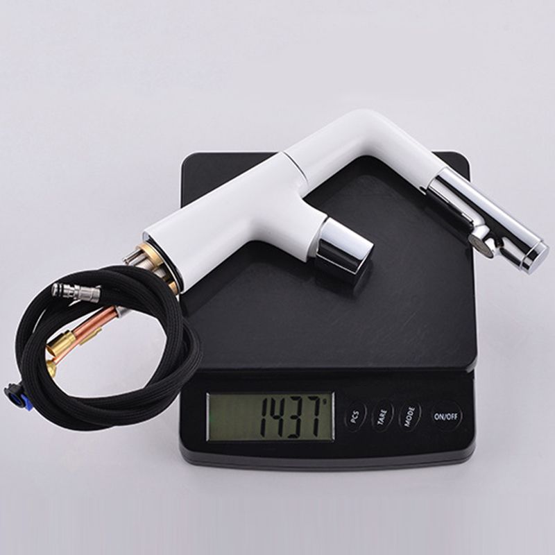 Contemporary Vessel Faucet Pull-out Faucet with One Knob Handle