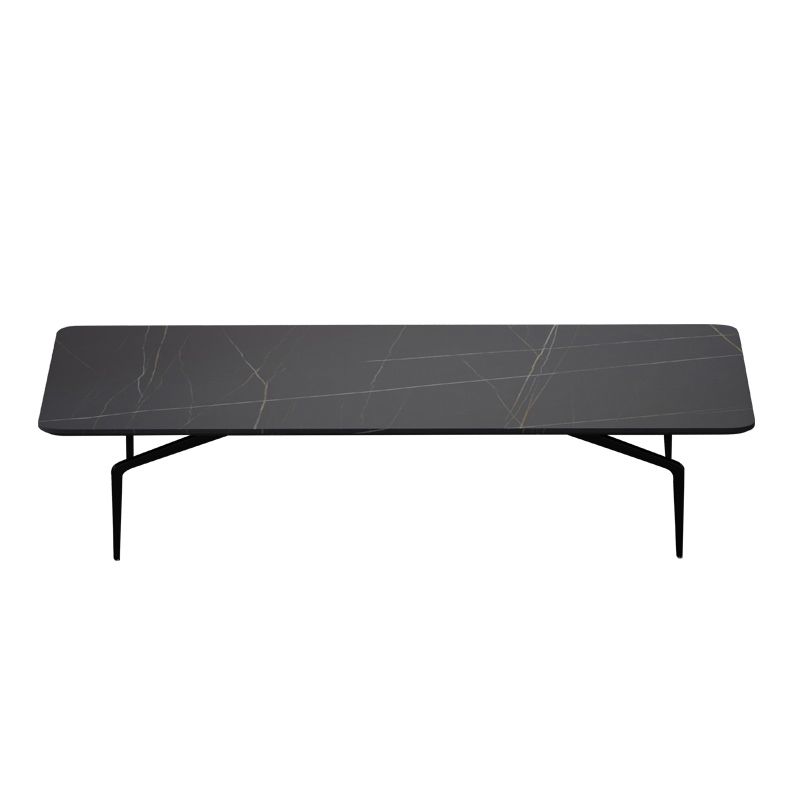 Modern Style Cocktail Table Rock Slate Top Rectangular & Oval Coffee Table