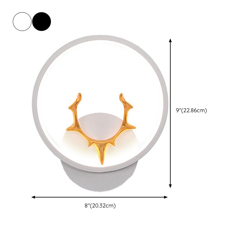 1 Light Unique Shape Wall Mounted Light Modern Sconce Light Fixture for Living Room