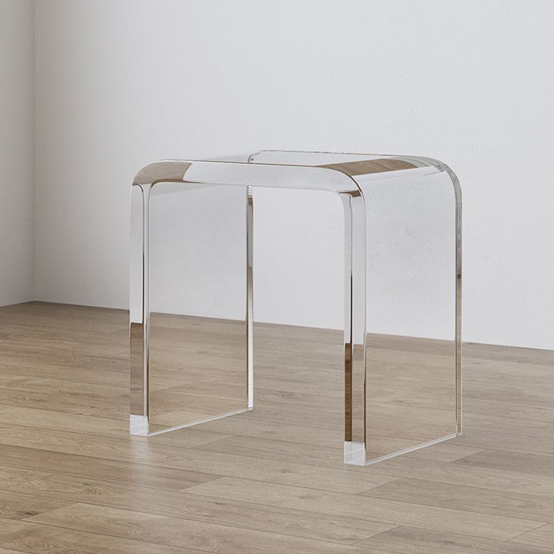 Modern Dining Room Set 1/2/5 Pcs Solid Wood Top Table with Acrylic Chairs