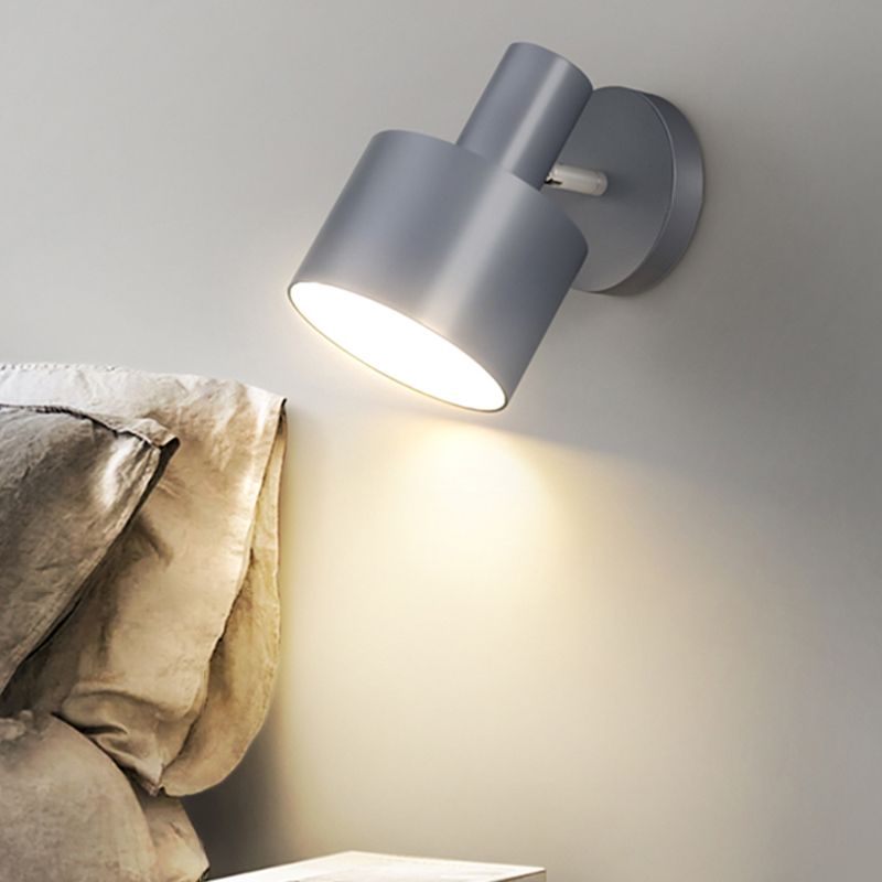 Polished Finish Single Modern Wall Mounted Sconce Metal LED Wall Light