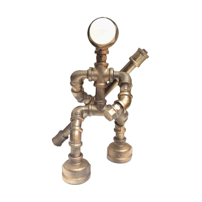 Robot Design Coffee Shop Table Light avec tuyau de plombe