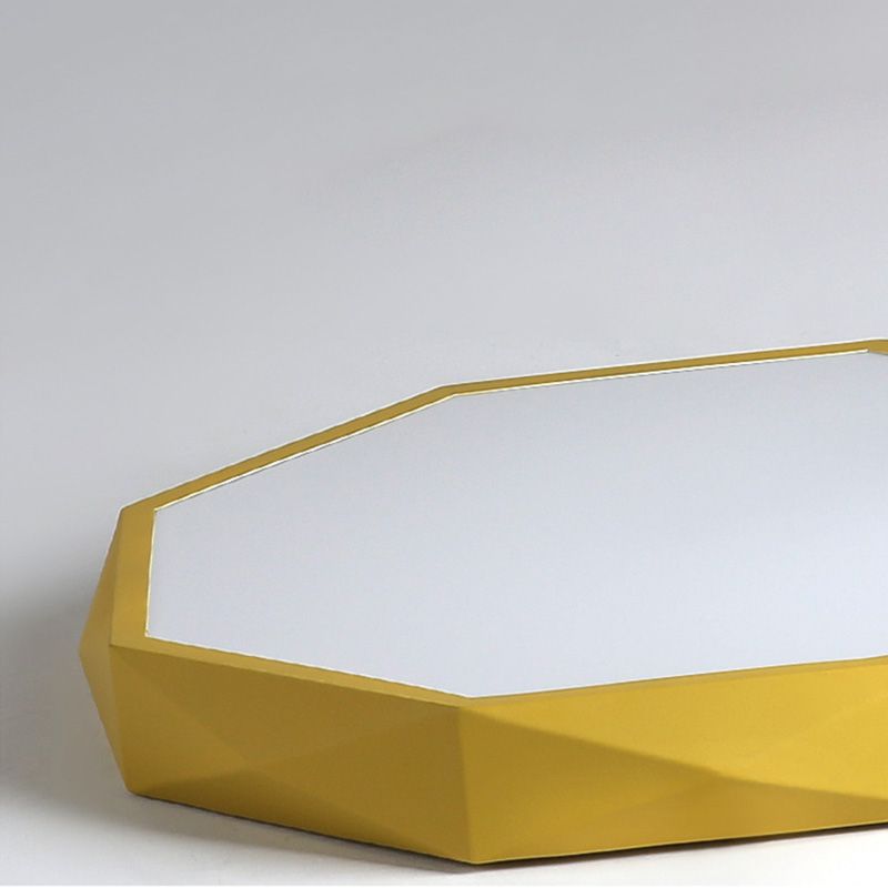 Plafonnier LED en métal pour chambre d'enfant, moderne et géométrique, Macaron