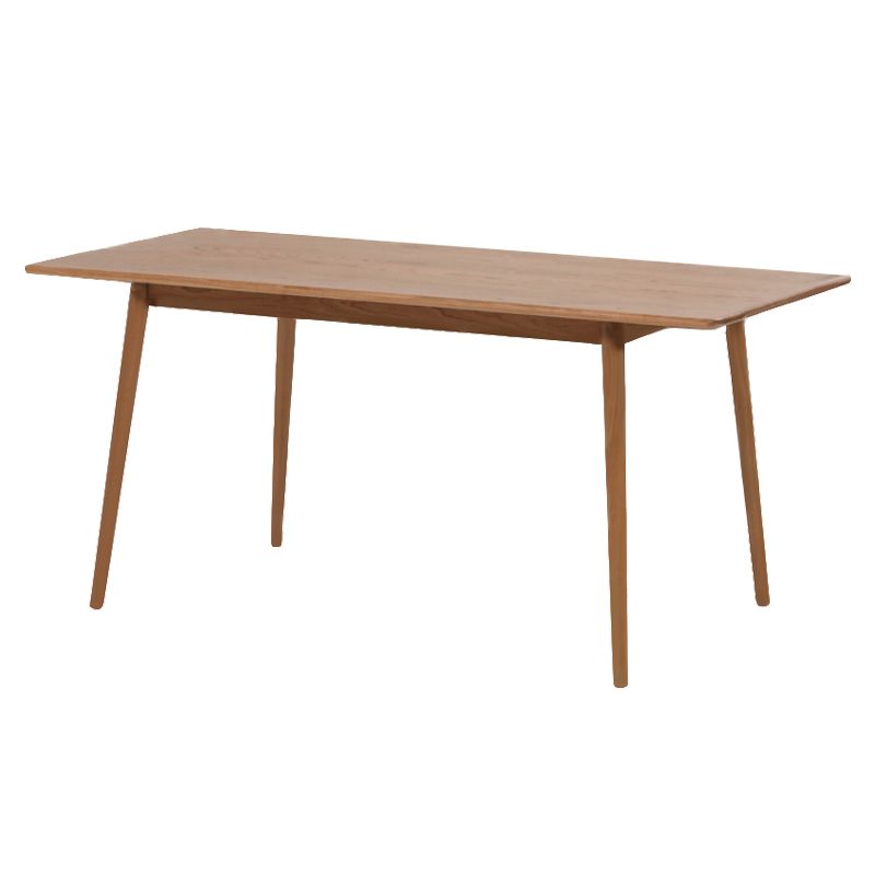 Table rectangulaire en bois massif de pin pour Restaurant, Table à manger moderne avec 4 pieds