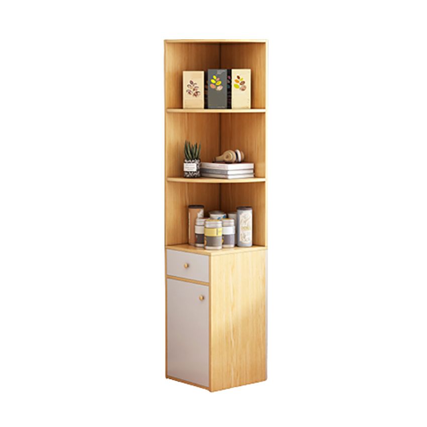 Modern Accent Cabinet with Door and Drawers and Shelves Cabinet