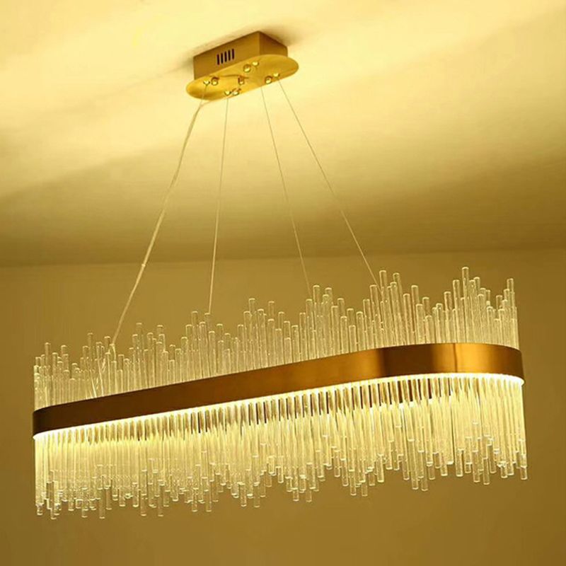 Moderna isla Pense de iluminación de cristal Restaurante Luz de restaurante Luz interior