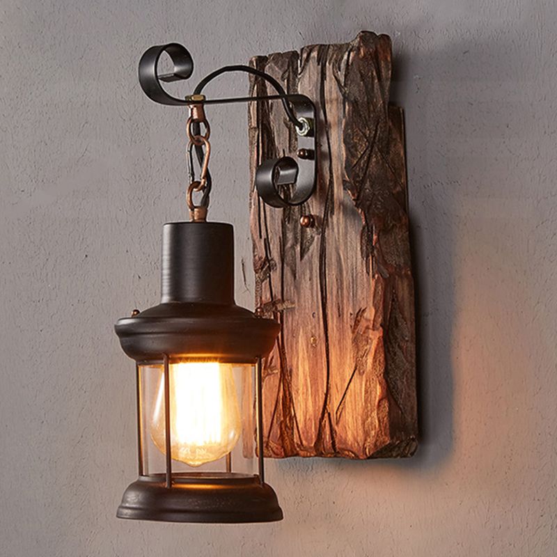 Vintage Retro Style Wall Lamp Single Light Suspended Cage Wall Lighting for Bar