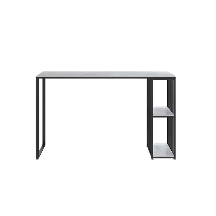 Modern Bar Table Set 1/3 Pieces Faux Marble Rectangle Bistro Set for Indoor