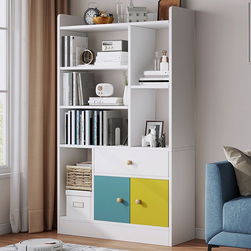 25" L X 9.5" W Engineered Wood Shelf Bookcase Standard Modern Vertical Book Shelf