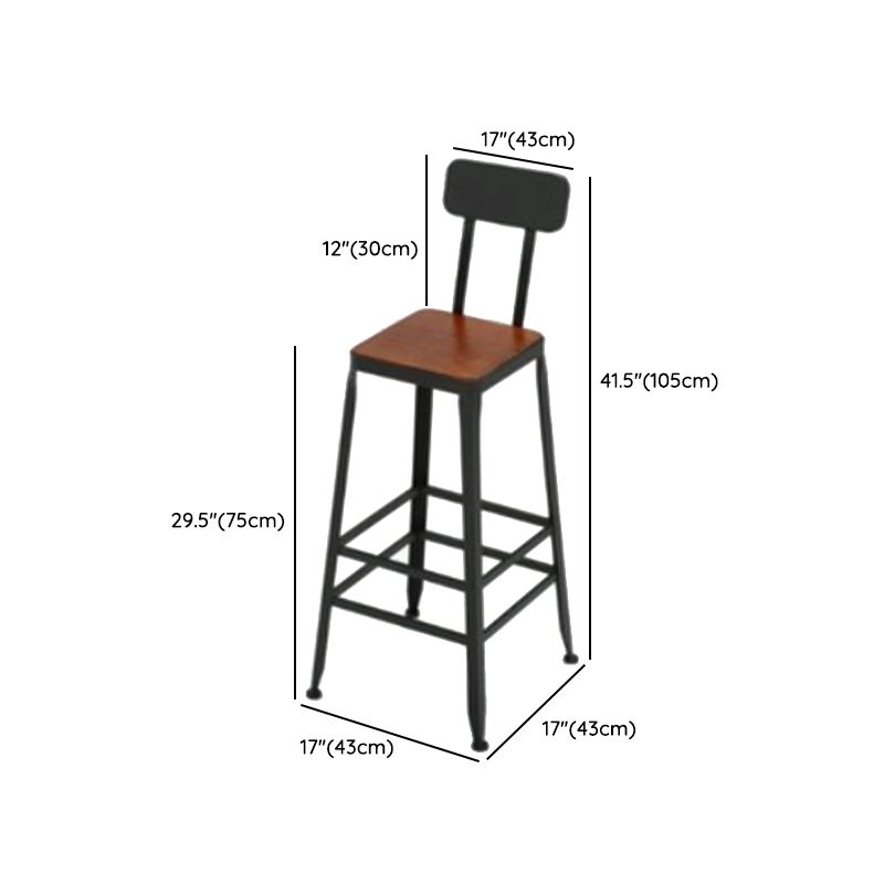 Industrial Bar Table Set 1/4 Pieces Solid Wood Rectangle Table and Stool Set