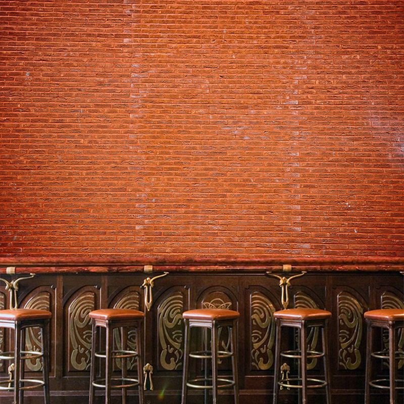 Industrial Style Brick Wall Covering Mural Stain Resistant, Customized Size