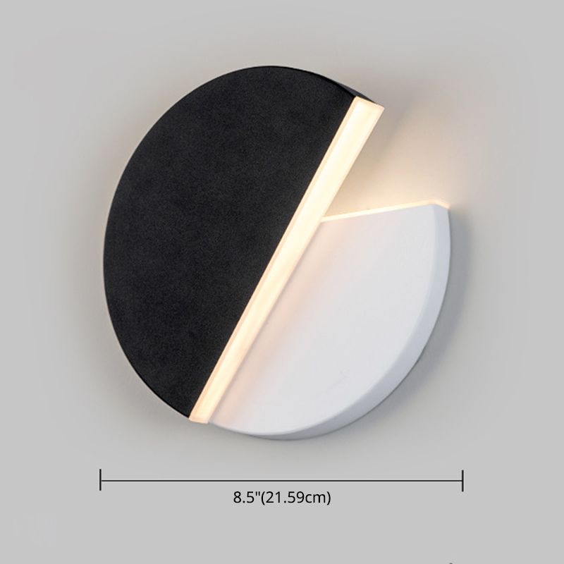 Nordic Rotatable Wall Lamp LED Acrylic Indoor Wall Light Fixtures in Round Disc Shape