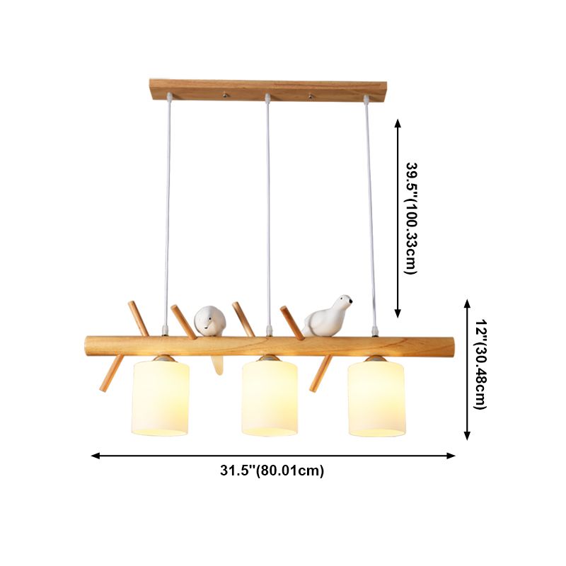 Multi Head Island Chandelier Lights Modern White Blanc Verre Hanging Lightture