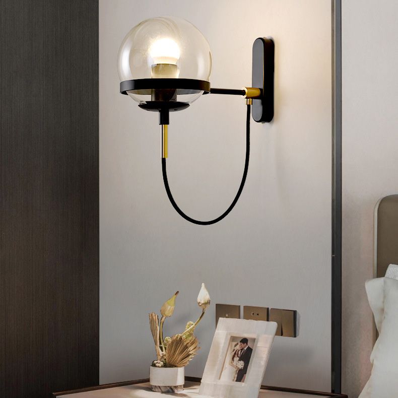 Illuminazione da parete a parete a forma di vetro Apparecchiatura da parete in stile contemporaneo