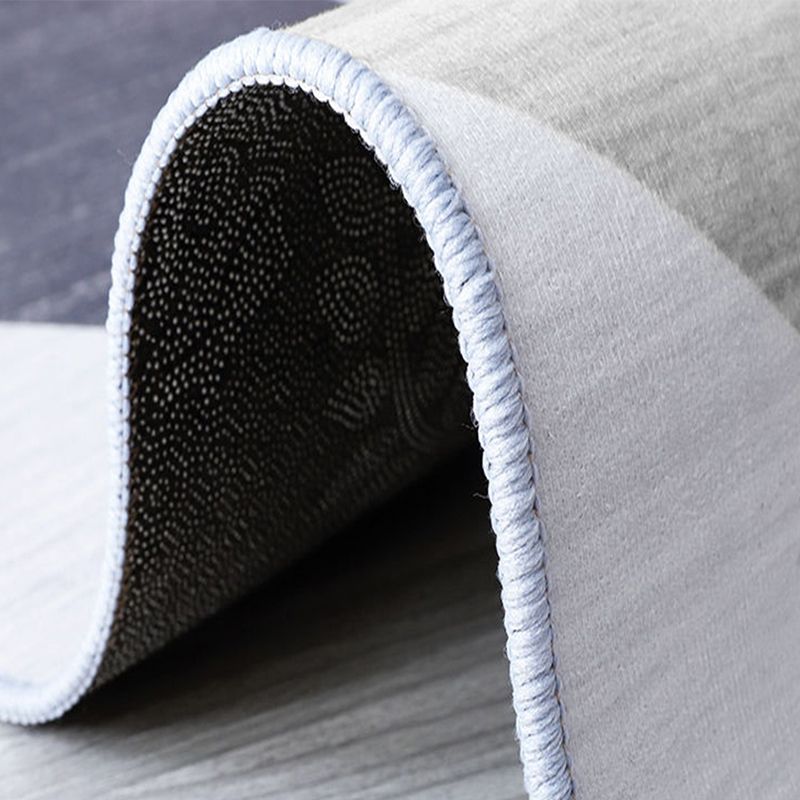 Geometric Area Rug Modern Contrast Panel Carpet Polyester Living Room Carpet with Non-Slip Backing