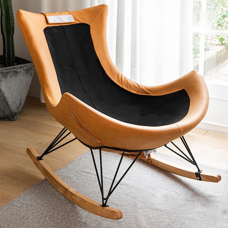 Modern Indoor Sofa Rocking Chair Single Rocking Chair with Cushion