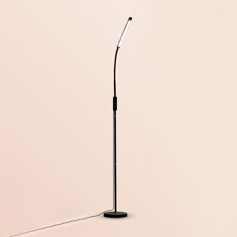 1 lampadaire linéaire léger les lampes standard en métal contemporain pour le salon