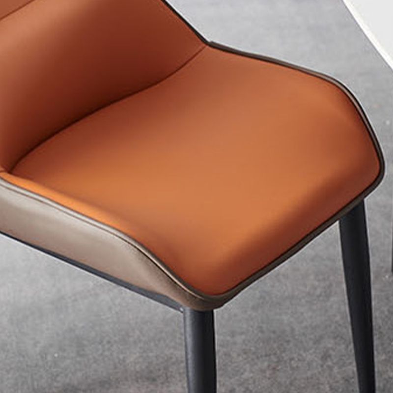 Industrial Dining Room Chair Upholstered Armless Dining Chairs