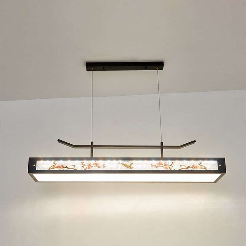 Acrylic Hanging Pendant Lights Modern Linear Hanging Lamps for Dining Room