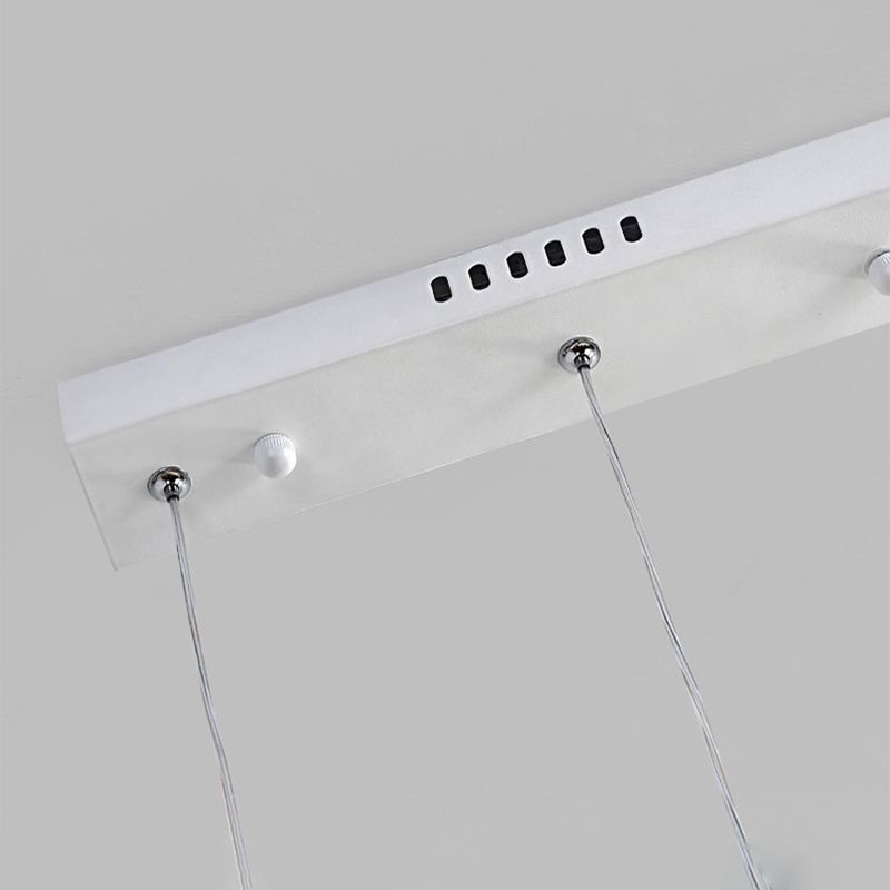 Kreise Esszimmer hängende Anhänger leichte Metall LED Einfachheit Deckenheizlicht in Weiß