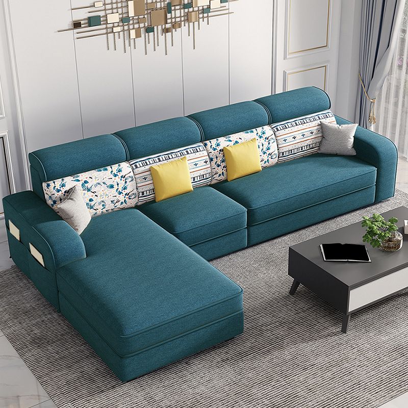 126" Square Arm Sectionals,Living Room Sectional sofa,L-Shape