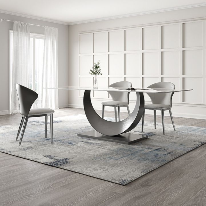 Designer Style Sintered Stone Top Dining Set 1/2/4/5/7 Pieces Dining Table with Chairs