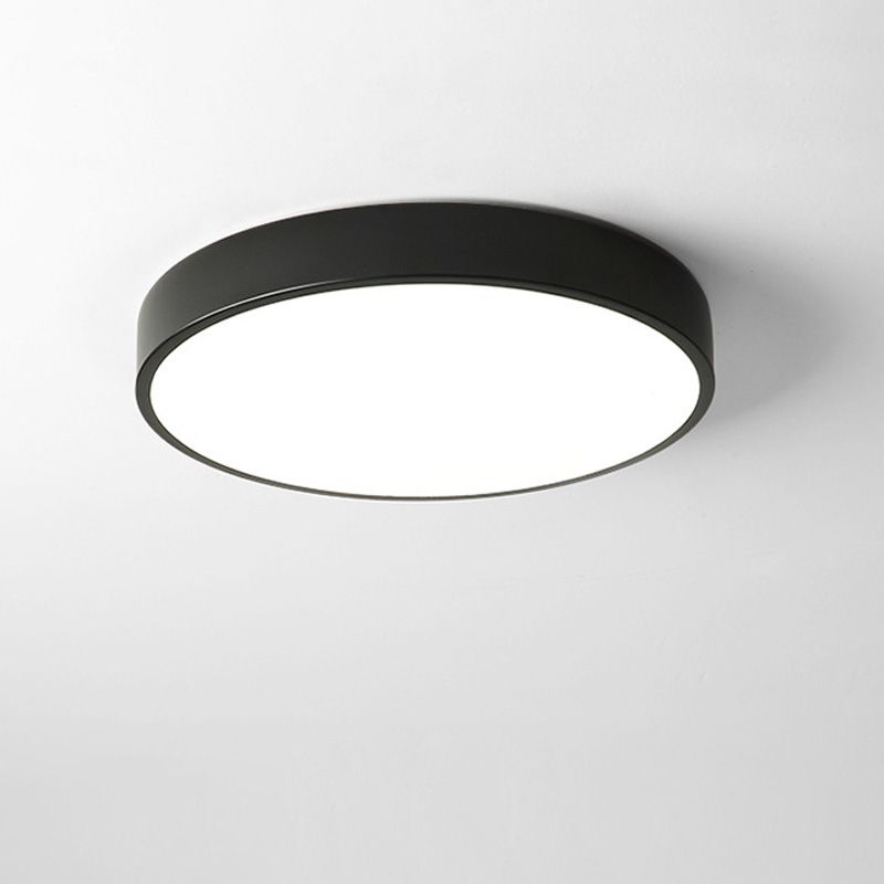 Modern Style Simple Flush Mount Ceiling Light with Acrylic Shade for Bedroom