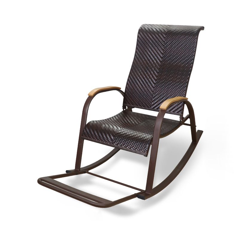 Mid Century Modern Rattan Rocking Chair Indoor Rocking Chair