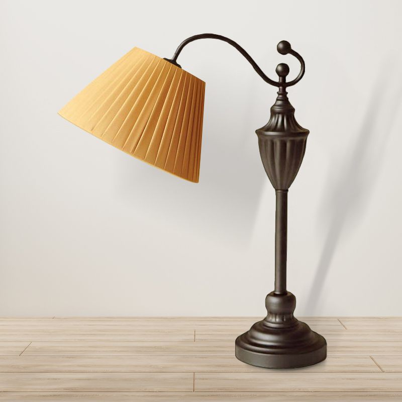 Traditionele vatvorm Studie Licht 1 lichte stof Taakverlichting in wit/blauw/groen voor slaapkamer