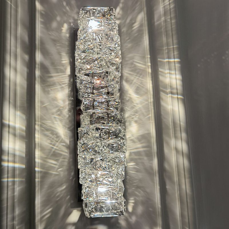 Rechteck klar K9 Kristallleuchte Licht moderner Stil 1-Licht-Wandbeleuchtungsideen