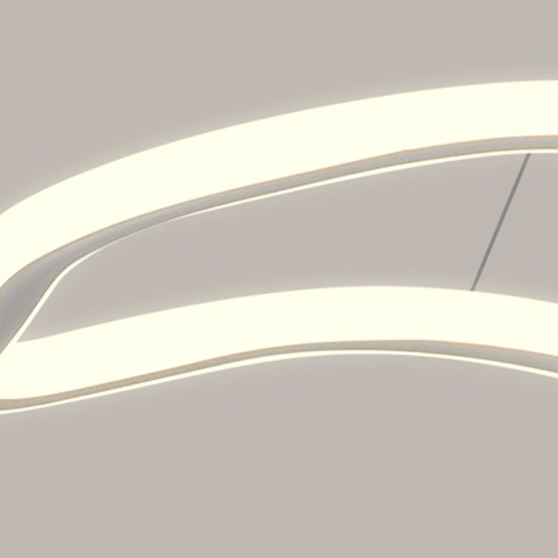 Wedelnde aufgehängte Beleuchtungsstoffe moderne Kronleuchter für Esszimmer Acryl