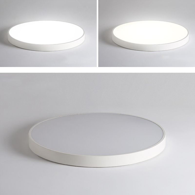 1-Light Round Flush Ceiling Lamps Modern Style Acrylic Flush Mount Ceiling Lighting Fixture