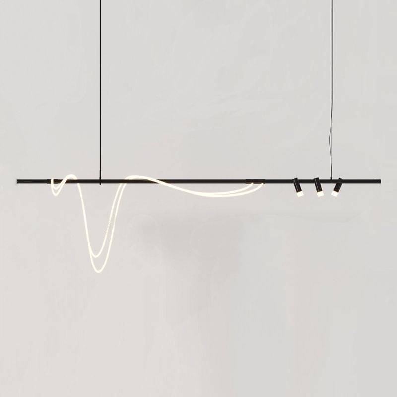 Modern Pendant Lighting Fixtures 5 Lights Island Light Fixture for Dining Room