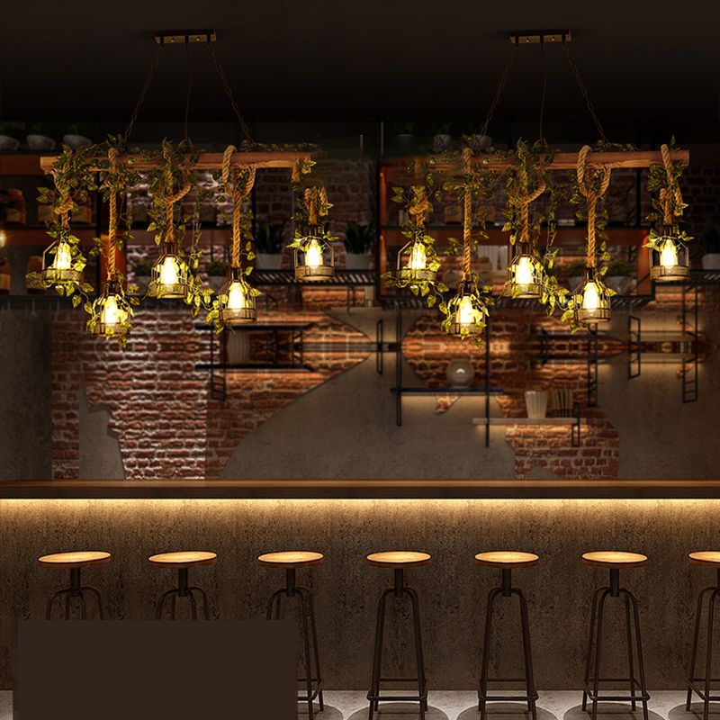 INDUSTRIAL BIRD CAGE ISOLA LIMINE ALIMENTAZIONE ROPE ISOLA LAMONO LAMONO IN BEIGE