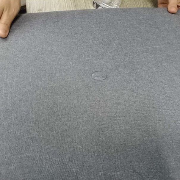 Silla de comedor gris tapizada moderna con respaldo sólido de la silla lateral de la tienda de manicura