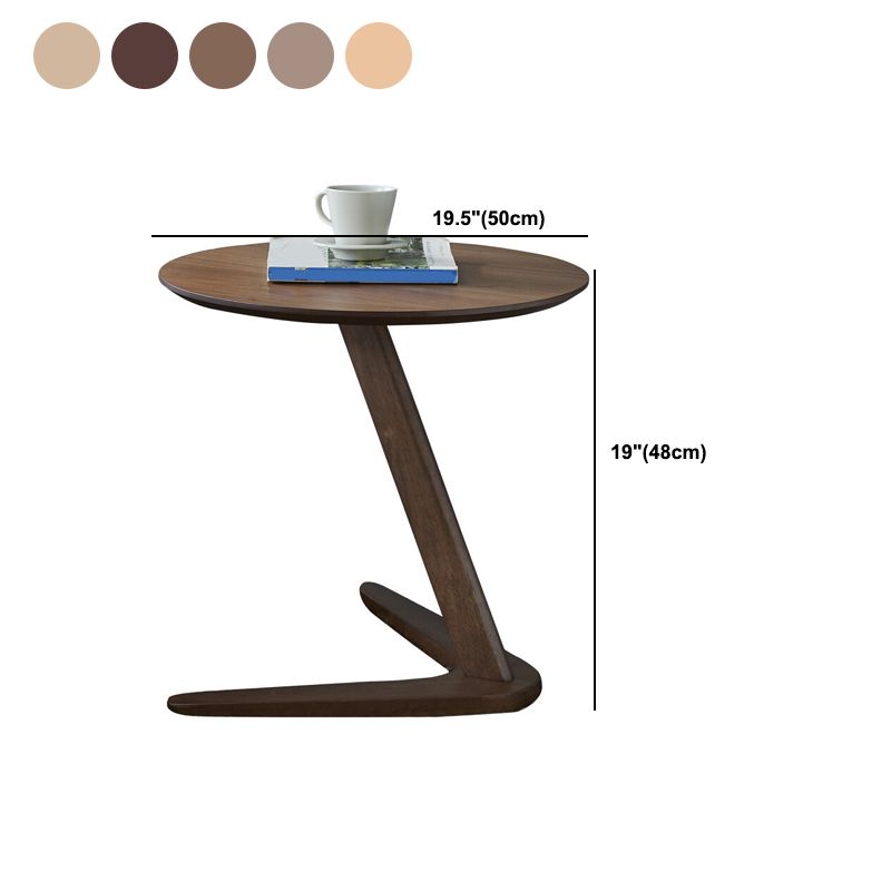 19.69 inch Wide Scandinavian Sofa Side Accent Table Solid Wood Side End Table