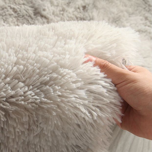 Mehrfarbiger moderner Indoor -Teppich Polyester Solid Teppich Easy Care Teppich für die Heimdekoration